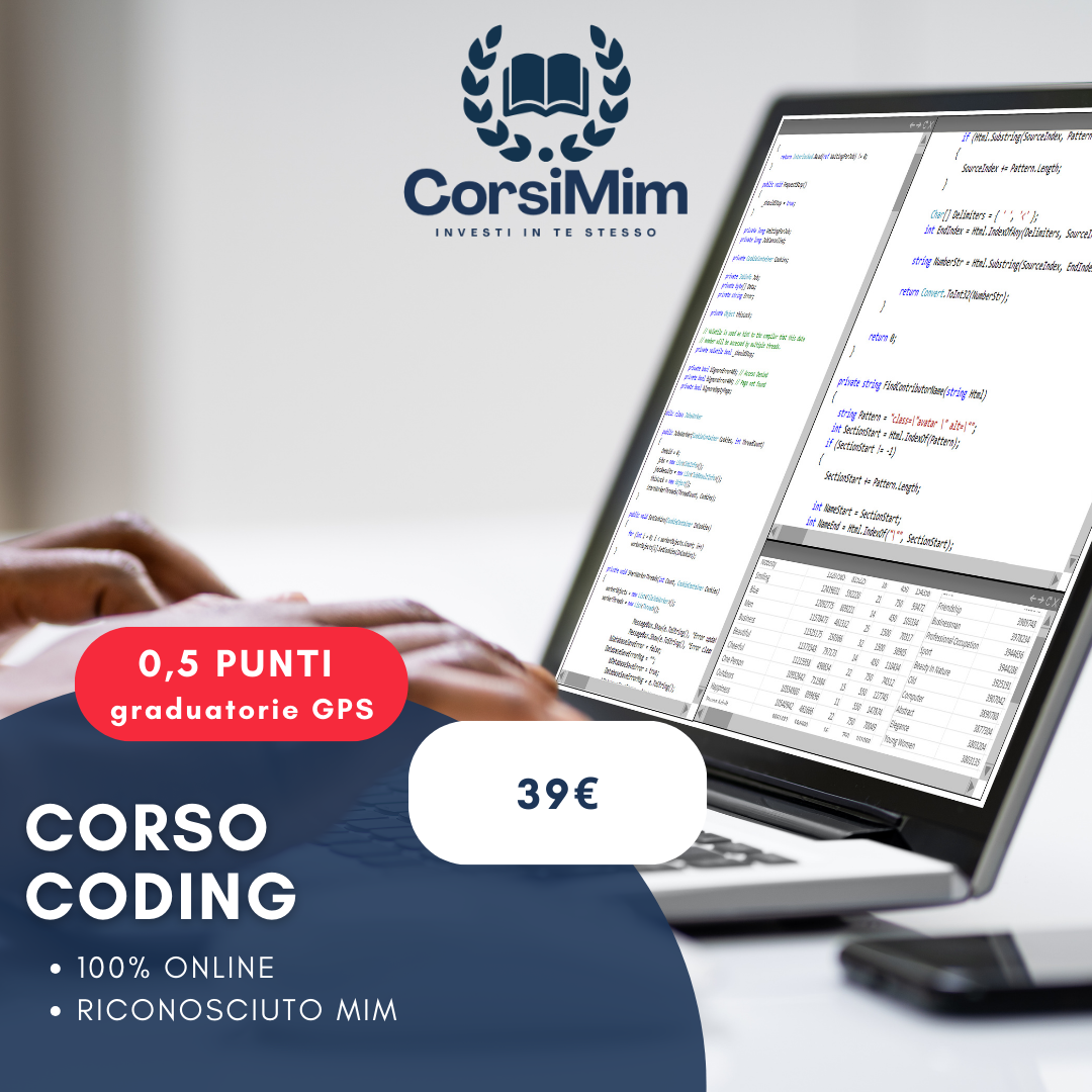 CORSO CODING (0,5 PUNTI)