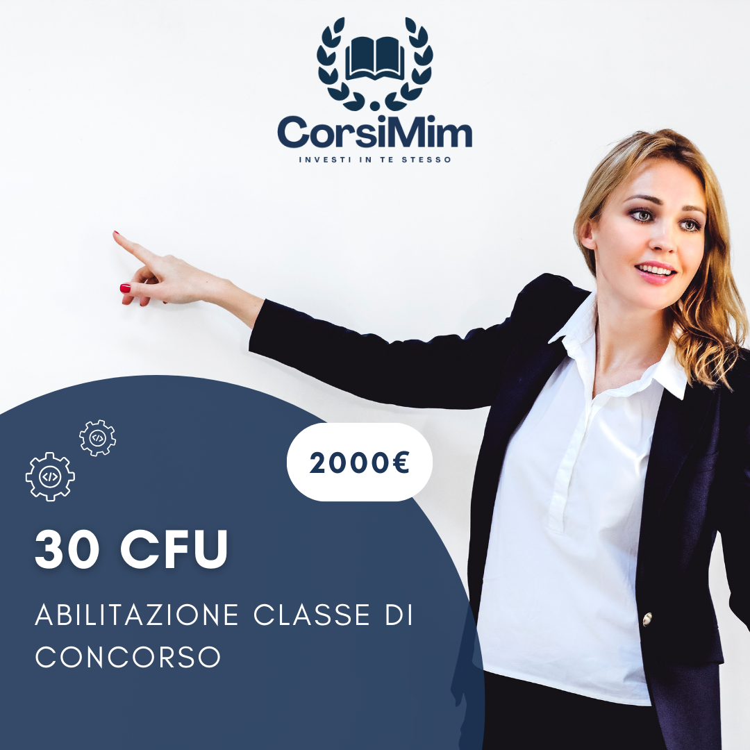 PERCORSI ABILITANTI 30 CFU