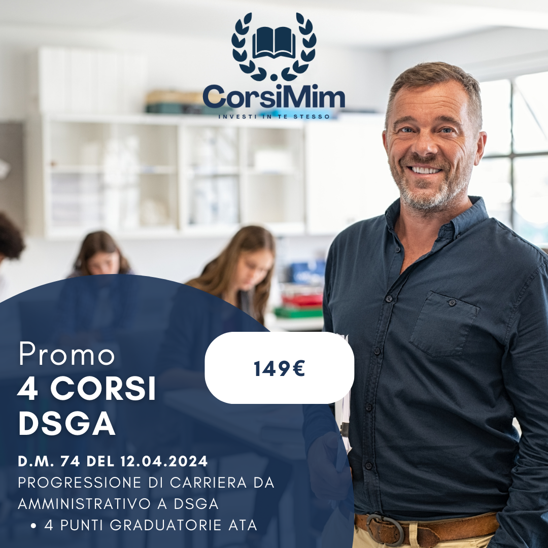 PROMO: 4 CORSI DSGA