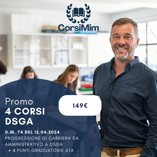 PROMO: 4 CORSI DSGA