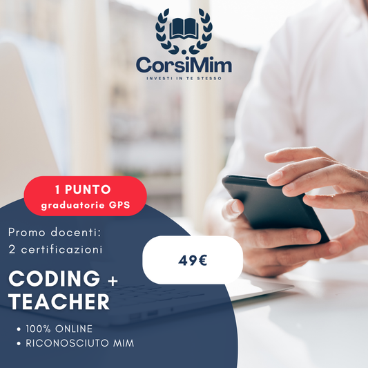 PROMO:  CODING + TEACHER (1 PUNTO)