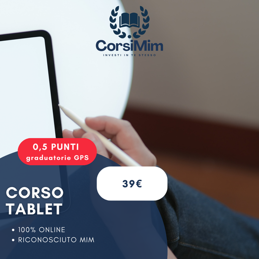 CORSO TABLET (0,5 PUNTI)
