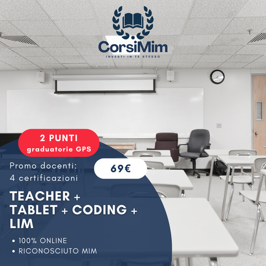 PROMO:  LIM + TABLET + CODING + TEACHER (2 PUNTI)