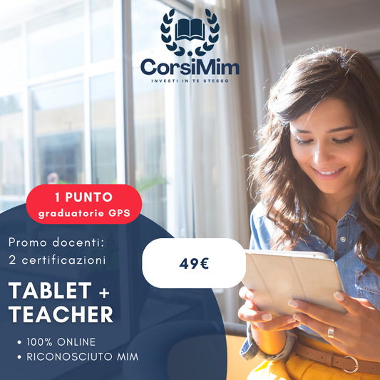 PROMO:  TABLET + TEACHER (1 PUNTO)